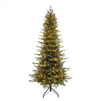 Holiday Bright Lights 1-2 Tree 7-1/2 ft. Slim LED 1582 ct Easton Spruce Cascading Color Changing Chr