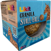 Likit Granola Stall Ball Peppermint Equine Treat Multigrain Lick 3.53 lb