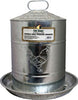 Poultry Drinker Double-Wall Galvanized Steel, 5-Gals.