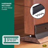 M-D Building Products Bronze Aluminum/Vinyl Sweep For Doors 36 in. L X 2.13 in.