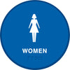 WOMEN RESTRM SIGN BRAILL