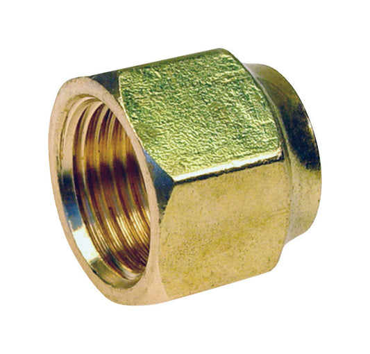 JMF 5/8 in. Flare x 3/8 in. Dia. CTS Brass Forged Flare Nut (Pack of 5)