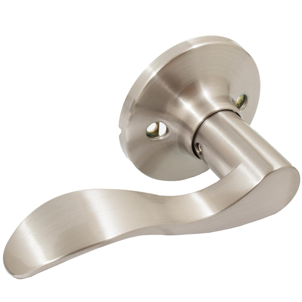 Manija de puerta Beaverton, pestillo ficticio (sin giro), para zurdos, níquel satinado, de Stone Harbor Hardware