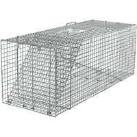 Live Animal Cage Trap, Spring Loaded, 42 x 15 x 15-In.