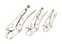 Performance Tool 3 pc Drop Forged Steel Locking Pliers Set
