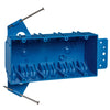 Carlon 55 cu in Rectangle PVC 4 gang Outlet Box Blue