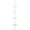 Better Living 24 in. H X 2.5 in. W X 8 in. L White 4-Shelf Corner Shower Caddy