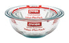 Pyrex Smart Essentials 1, 1.5, 2.5 Glass Clear Mixing Bowl Set 3 pc. (Pack of 2)