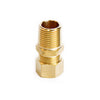 5/8 in. Compression X 1/2 in. D Male Brass Connector (Pack of 5)