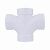 Charlotte Pipe Schedule 40 2 in. Hub X 2 in. D Hub PVC Double Sanitary Tee 1 pk - Deal of The Week