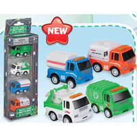Playmaker Toys Die-Cast Car Pack City Trucks 4 pc (Pack of 12)