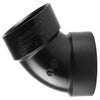 Charlotte Pipe 2 in. Hub X 2 in. D Hub ABS 60 Degree Elbow