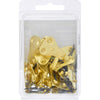 Hillman AnchorWire Brass-Plated Classic Picture Hanger 50 lb. 20 pk (Pack of 5)