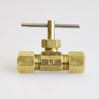 1/4 in. 1/4 in. Brass Needle Valve (Pack of 5)