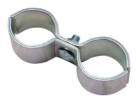 National Hardware Zinc-Plated Silver Steel Non-Welded Gate Pipe Clamp 2 L in.
