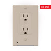 Westek LumiCover Almond 1 gang Plastic Rocker Nightlight Wall Plate 1 pk