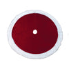 Deluxe Christmas Tree Skirt Red/Burgundy Velvet 1 (Pack of 6)