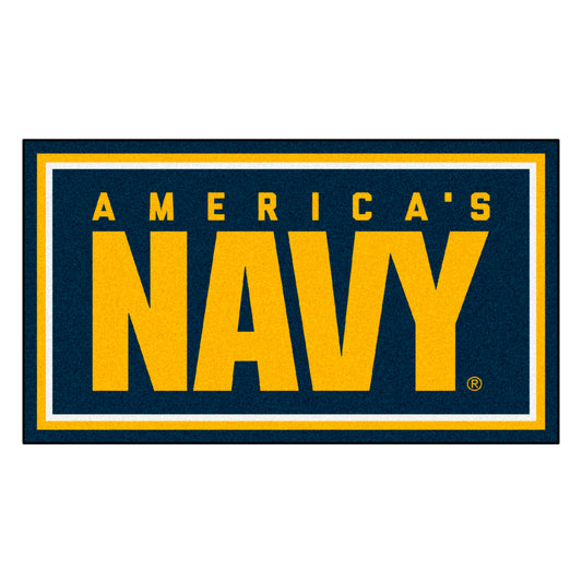 U.S. Navy 3ft. x 5ft. Plush Area Rug