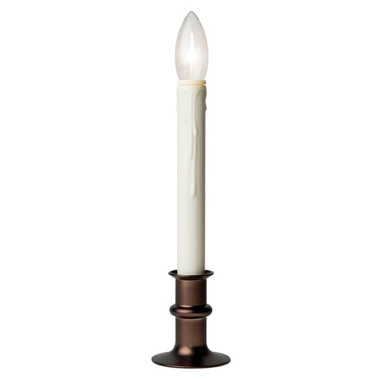 Celestial Lights Ivory no scent Scent Battery Operated Taper Window Candle