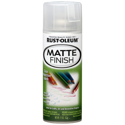 Rust-Oleum Speciality Matte Clear Spray Paint 11 oz. (Pack of 6)