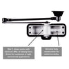 Brinks Residential Matte Black Metal Hydraulic Door Closer