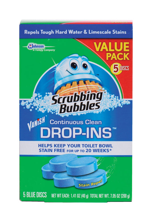 Scrubbing Bubbles Vanish No Scent Toilet Deodorizer and Cleaner 7.05 oz. Tablet (Pack of 6)