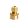 3/8 in. Compression X 1/2 in. D Female Brass Coupling (Pack of 5)