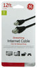 GE 12 ft. L Ethernet Cable CAT 5E