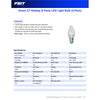 Feit Electric C7 E12 (Candelabra) LED Bulb Green 0.1 Watt Equivalence 2 pk