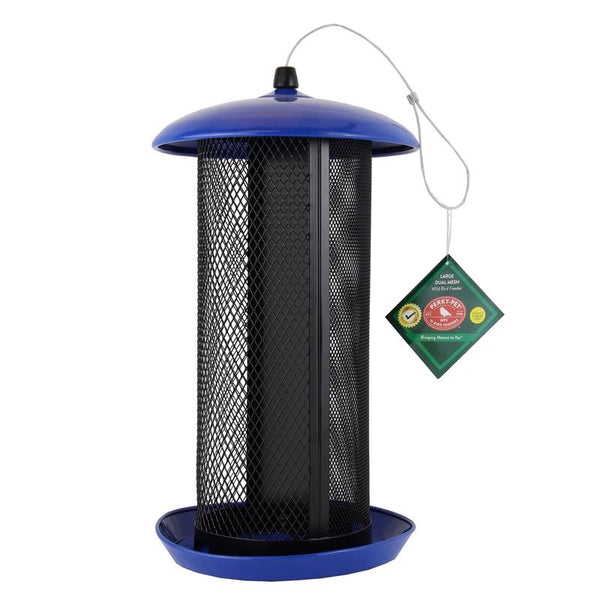 Comedero para pájaros Perky-Pet Wild Bird de malla doble de metal de 8 lb