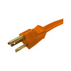 Projex Indoor 3 ft. L Orange Triple Outlet Cord