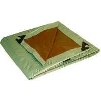 Foremost Dry Top 12 ft. W X 24 ft. L Heavy Duty Polyethylene Reversible Tarp Brown/Silver