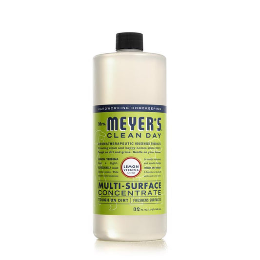 Mrs. Meyer's Clean Day Lemon Verbena Scent Concentrated Organic Multi-Surface Cleaner Liquid 32 oz