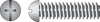 Hillman No. 1/4-20 X 1/2 in. L Combination Round Head Zinc-Plated Steel Machine Screws 100 pk
