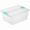 Sterilite Clear Clip Storage Box (Pack of 4)