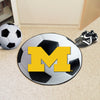 University of Michigan Soccer Ball Rug - 27in. Diameter