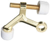 National Hardware Zinc Polished Brass Gold Hinge Pin Door Stop Mounts to door