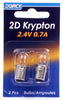 Dorcy 2D Krypton 2D Flashlight Bulb 2.4 volts Bayonet Base