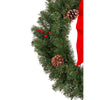 Holiday Bright Lights 30 in.   D Decorated Memorial Christmas Wreath with Stand (Pack of 4).