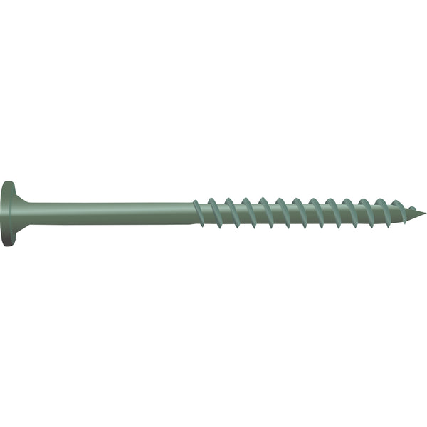 Tornillos estructurales de cabeza plana con diseño de estrella verde de 3 in de largo, camuflaje, paquete de 10