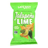 Late July Snacks Classic Tortilla Chips - Jalapeno Lime - Case of 12 - 5.5 oz.