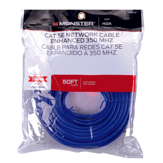 Monster Just Hook It Up 50 ft. L Category 5E Networking Cable