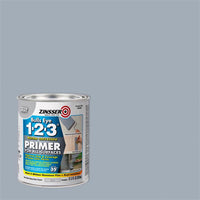 Zinsser Bulls Eye 123 Gray Primer 1 qt. (Pack of 4)