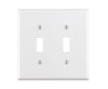 Leviton White 2 gang Thermoset Plastic Toggle Wall Plate 1 pk - Deal of The Week