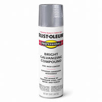 Rust-Oleum Professional Galvanized Bright Gray Galvanizing Compound Spray 20 oz. (Pack of 6)