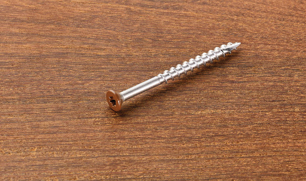 Starborn Headcote No. 10 X 2-1/2 in. L Brown Star Flat Head Deck Screws 350 pk