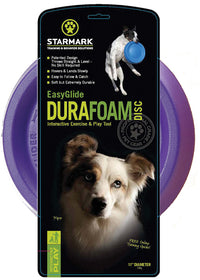 Starmark EasyGlide DuraFoam Disc Dog Toy Durable Floating Fetch Disc 11 in