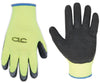 CLC Hi-Viz XL Polyester/Acrylic Latex Dipped Palm Black/Green Cold Weather Gloves