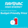 Rayovac High Energy AA Alkaline Batteries 8 pk Carded