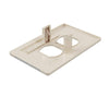 Westek LumiCover Almond Plastic 1-Gang Duplex Nightlight Wall Plate 7.25 H x 4.5 W in.